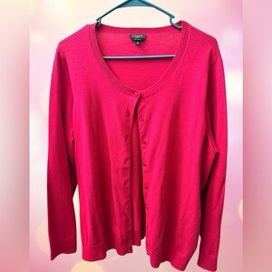 Talbots Women's Vivid Pink Cardigan
